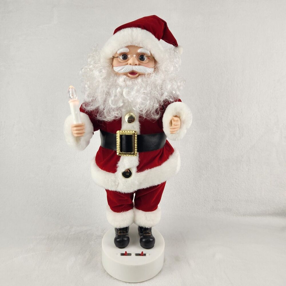 Vtg Christmas on Main Street Animated Santa Claus Santa Figure Tested
